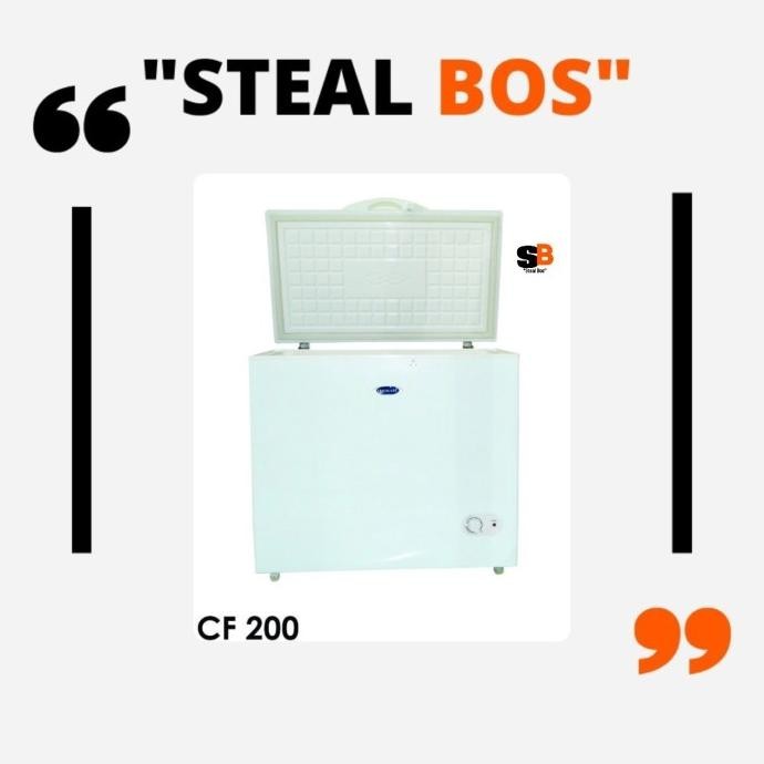 [Ready Stock] Chest Freezer Frigigate 200L F-200Lv Lemari Pembeku Frigigate 200L