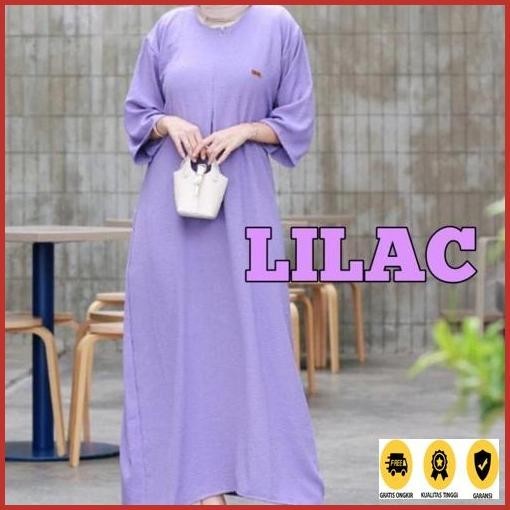 Baru Gamis Daster Anak Perempuan 3-10Tahun Cringkle Daster Anak Perempuan Polos Hitam Putih Gamis In