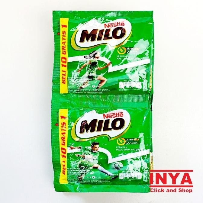 

Nestle Milo ActivGo Cokelat 10x22gr Renceng - Minuman Serbuk Malt