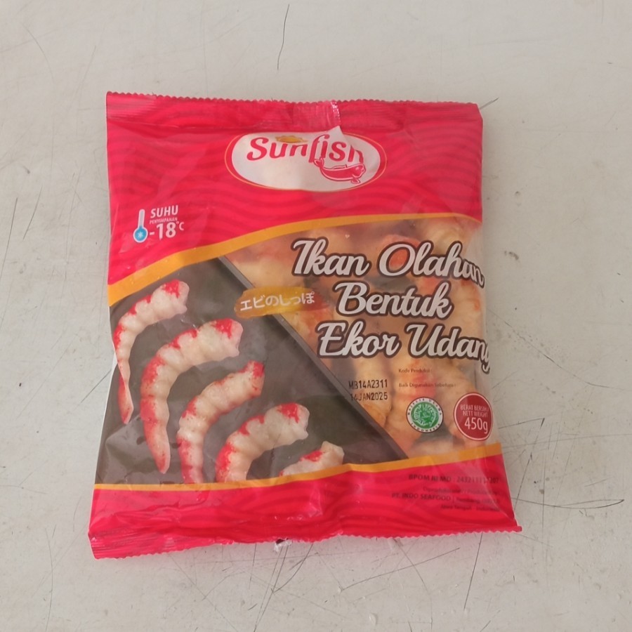 

Sunfish ikan olahan bentuk ekor udang 500gr