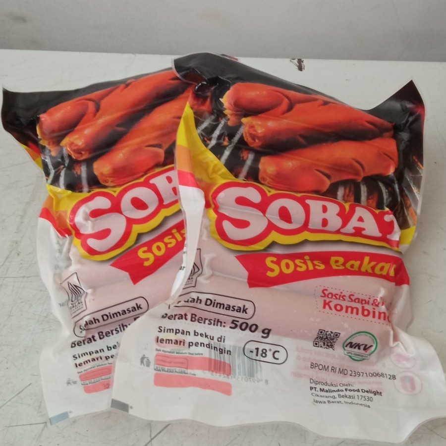 

Sobat Sosis Sapi Bakar Jumbo 500gr isi 7