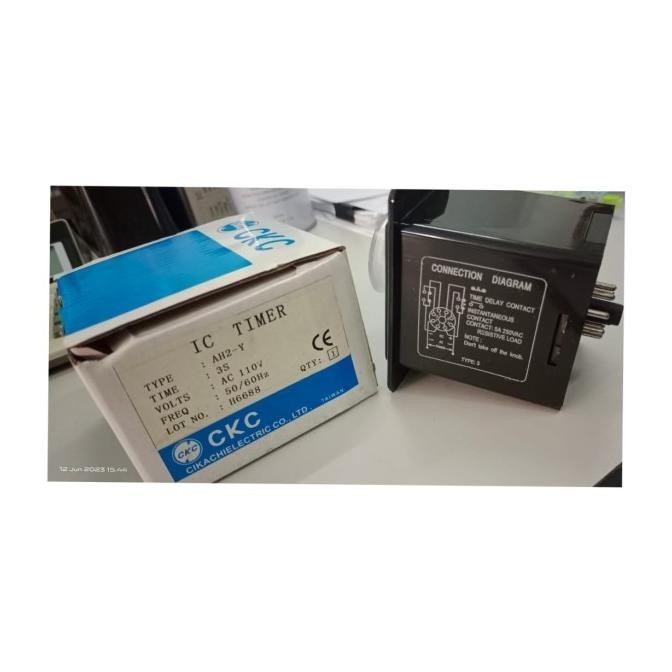 [Baru] Ic Timer Ckc Ah2-Y 3S 110V 50/60Hz Cikachi-110V