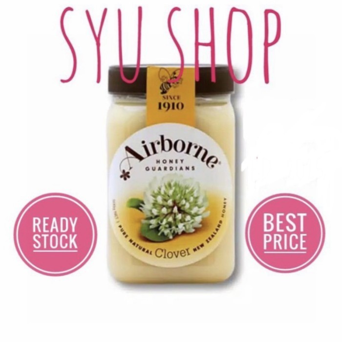 

Ready Airborne Clover honey 500 gr madu new zealand