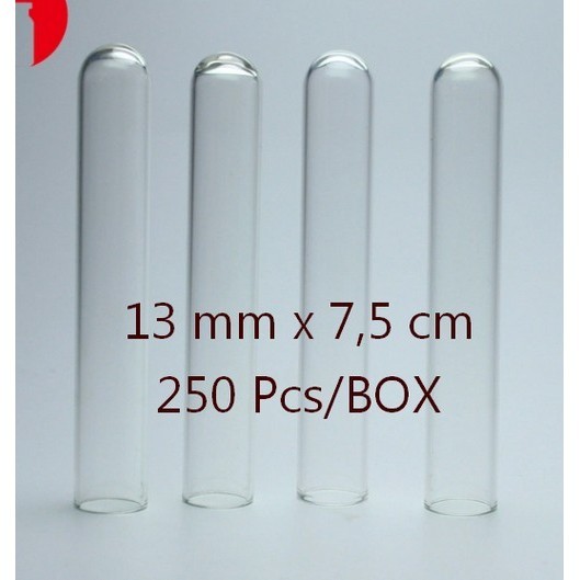 Tabung Reaksi Kaca 6 ml - 13 x 75 mm Isi 250 Pcs/ Test Tube