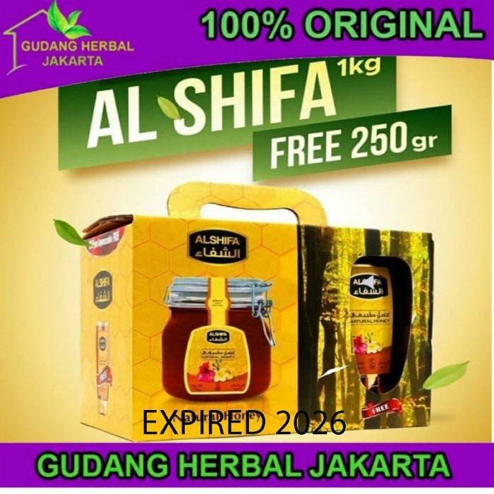 

Ready Madu Al Shifa / Alshifa 1kg / 1 kg Natural Honey Arab Asli Original