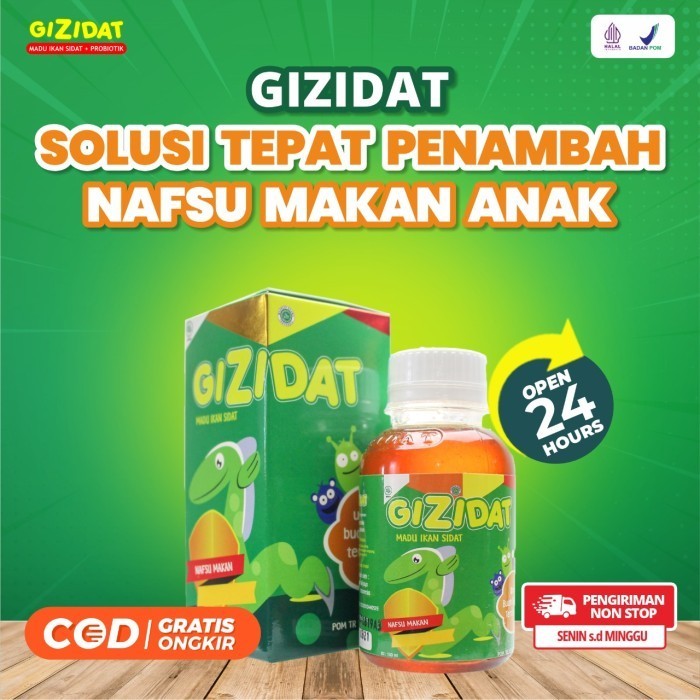 

Ready GIZIDAT VITAMIN MADU TAMBAH NAFSU MAKAN GEMUK BADAN HERBAL DEMAM FLEK