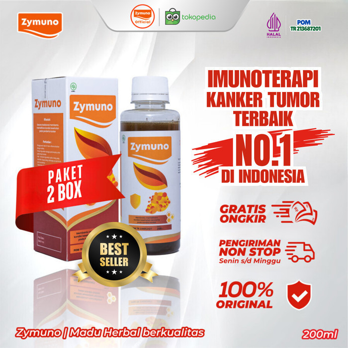 

Ready Zymuno Paket 2 - Madu Imunoterapi Kanker Benjolan Lipoma Booster Imun