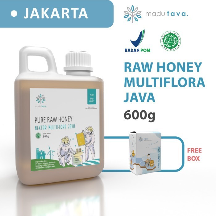 

Ready Madu Murni Asli Tava Nektar Multiflora Java 600gr 100% Pure Raw Honey