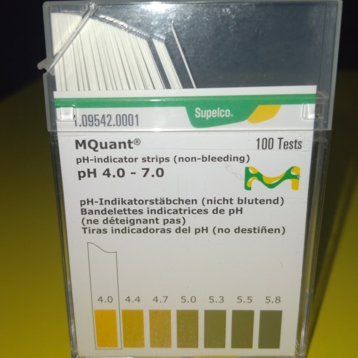 pH Paper Indicator Strip 4 - 7 Merck 109542. pH Paper Indikator