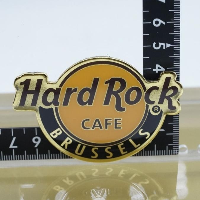 [Ready] Hard Rock Cafe Brussels Classic Logo Magnet Original Merchandise