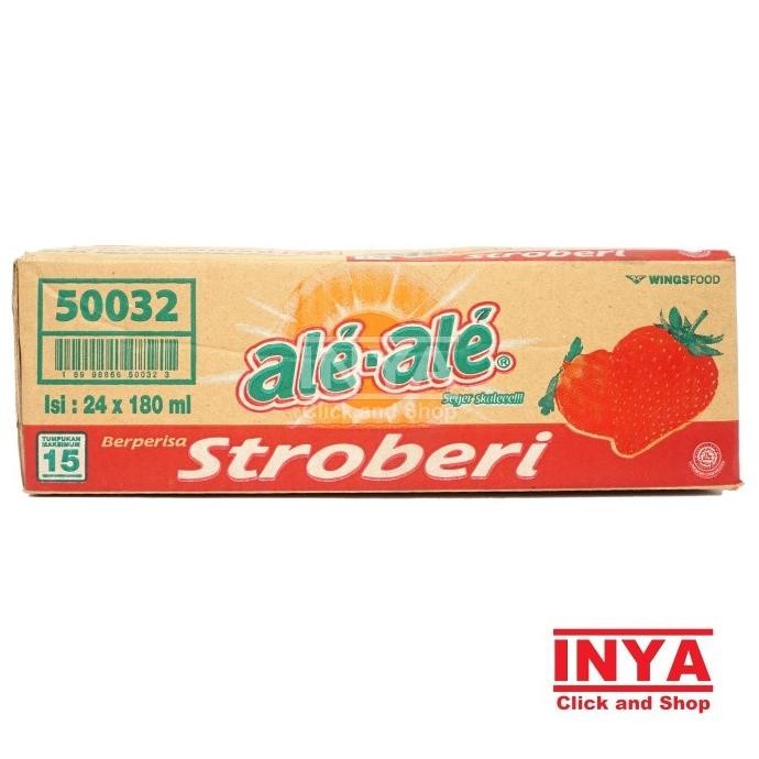 

Ale Ale Rasa Stroberi Flavor 24x180ml BOX - Minuman Kemas - Soft drink
