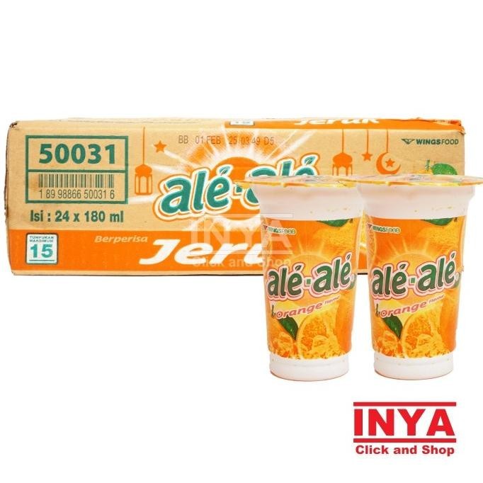 

Ale Ale Rasa Jeruk Flavor 24x180ml BOX - Minuman Kemas - Soft drink