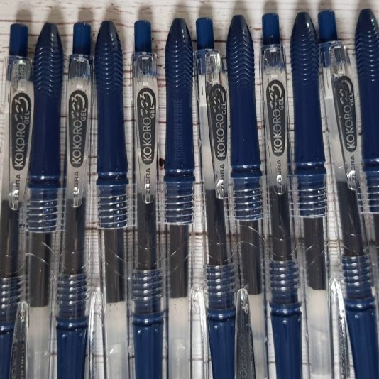 

Ready Pulpen kokoro Zebra warna blue black [LUSINAN]