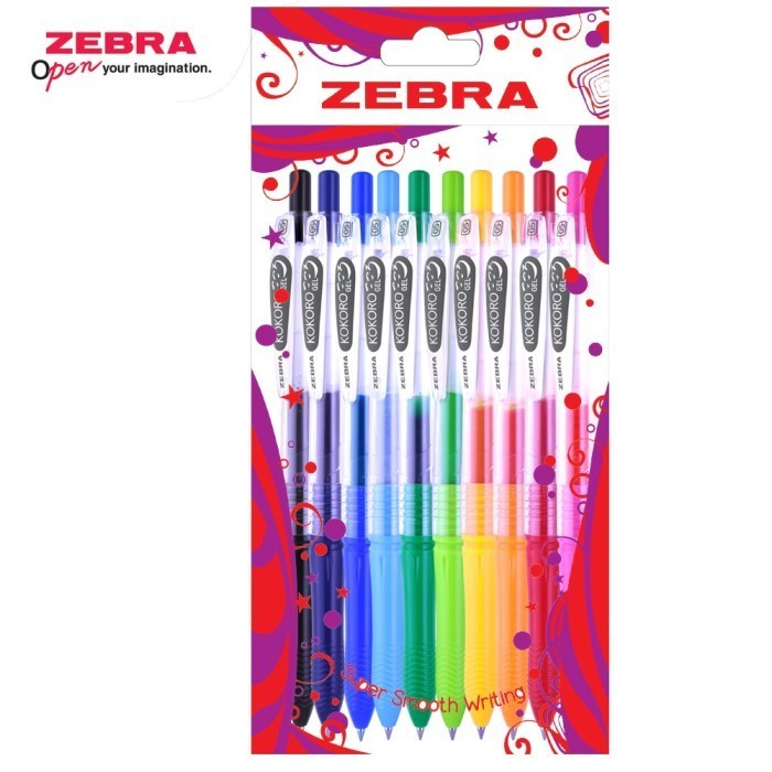 

Ready Zebra Kokoro Set 10 (All Colour in 1 Set)