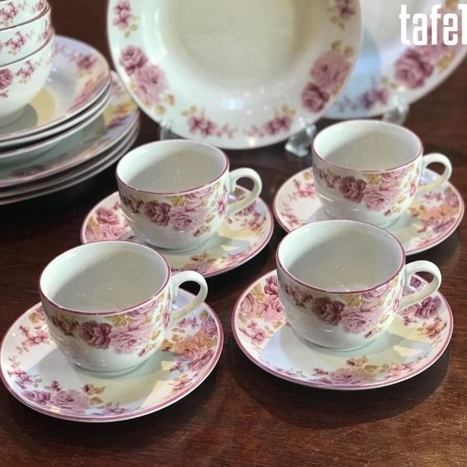 [Promo] Parsel Ramadan Piring Set Pink Rossie Siera Isi 20 Pcs