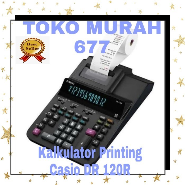 

Ready Casio DR-120 R - Print Kalkulator Struk/Printing Calculator DR-120R