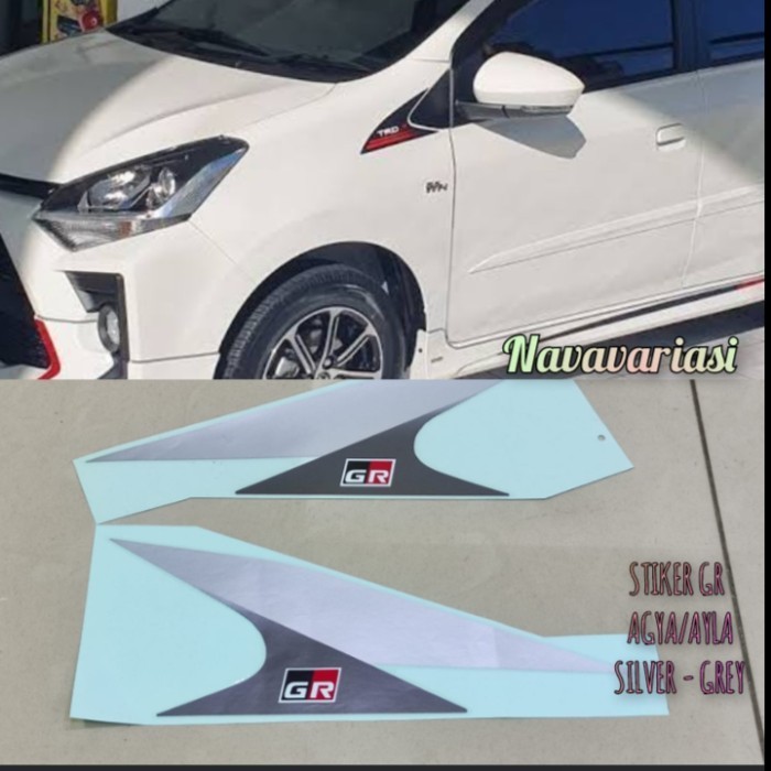 Stiker Mobil Depan Samping Spion Mobil Toyota Agya/Ayla Gr Variasi
