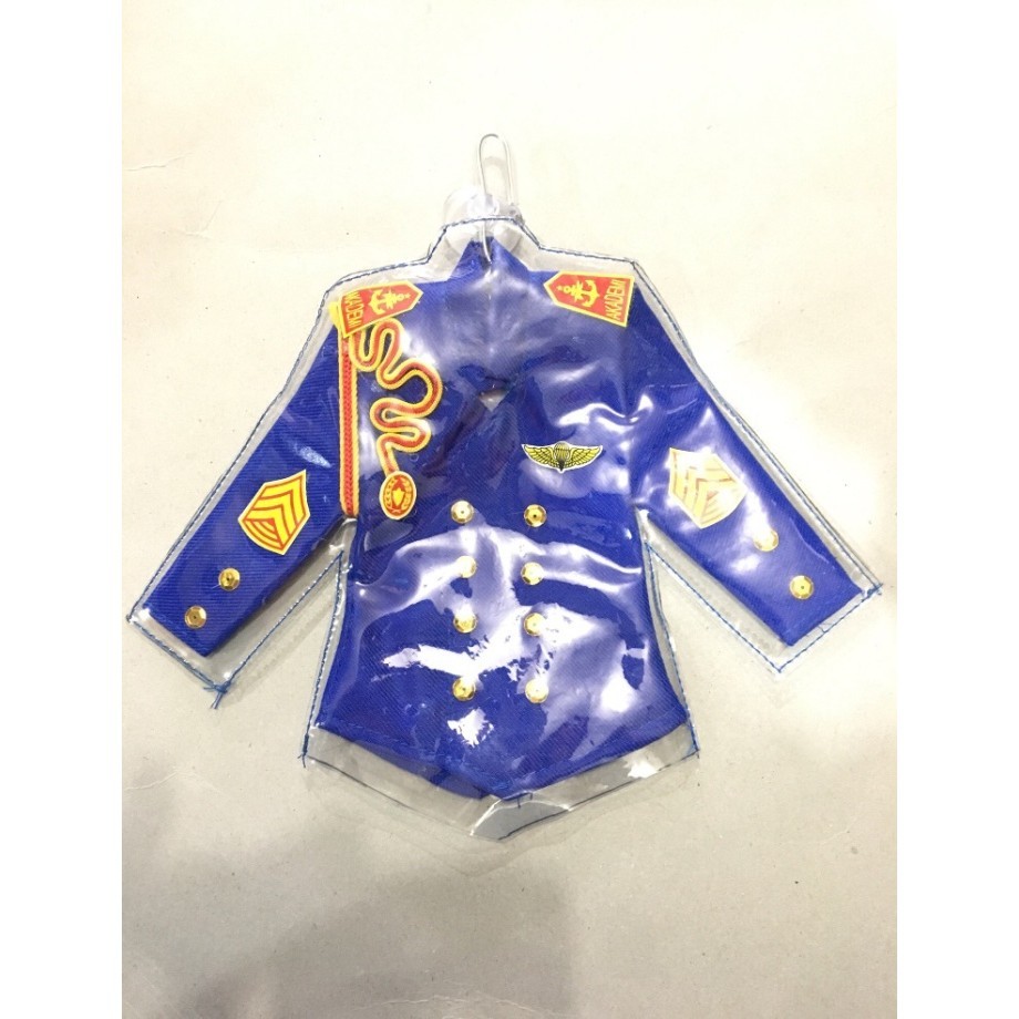 Gantungan Spion Mobil Miniatur Baju Akmil Biru