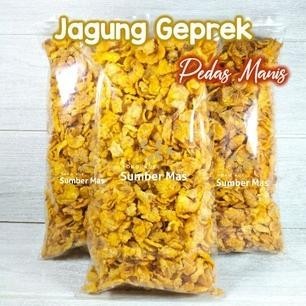 

JAGUNG GEPREK 1 kg / RASA PEDAS MANIS / Emping Jagung / Cemilan / Snack kiloan / Kue kering AS76