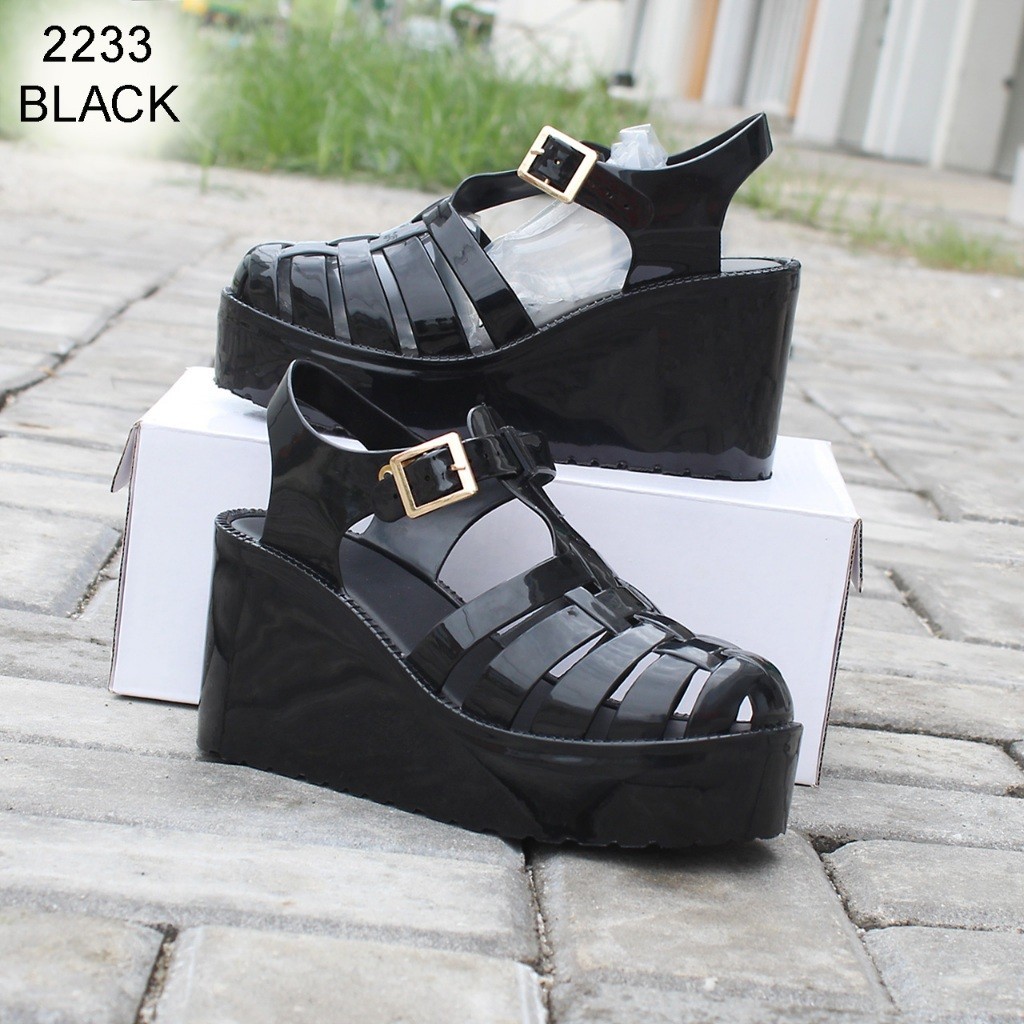 Sandal Karet Wanita // NEW Sandal Karet/Jelly Gladiator Wanita Premium W2233 Sandal Wanita Import