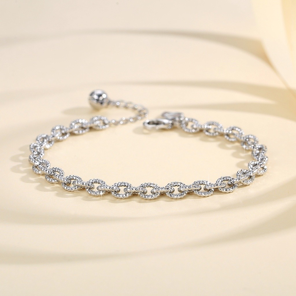 Y749 [COD]Gelang Wanita Titanium Lapis Perak Anti Karat Aksesoris FashionGelang Wanita Murah