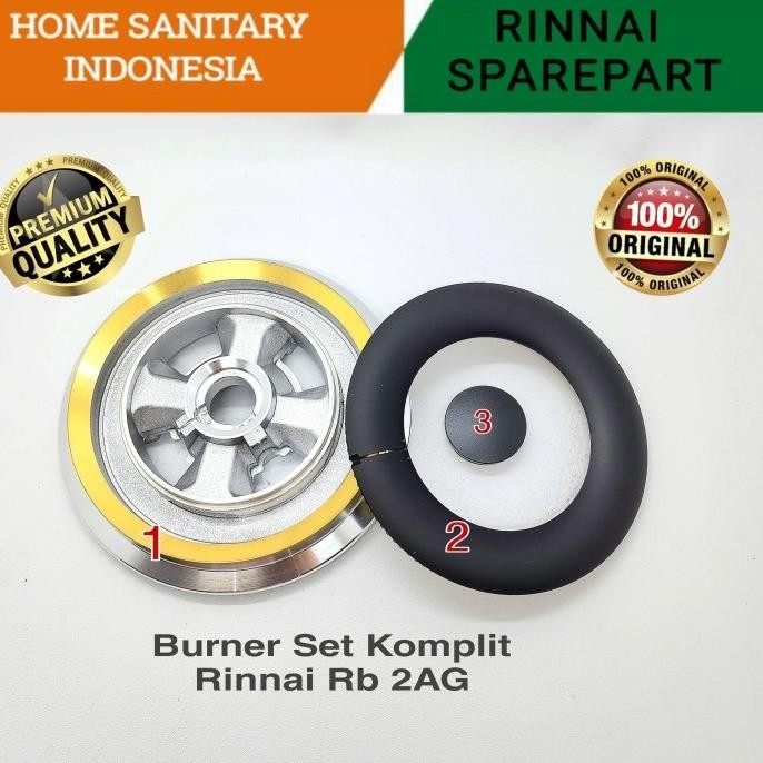 [Baru] Burner Kompor Gas Rinnai Rb 2Ag /2As Kompor Gas Tanam Original