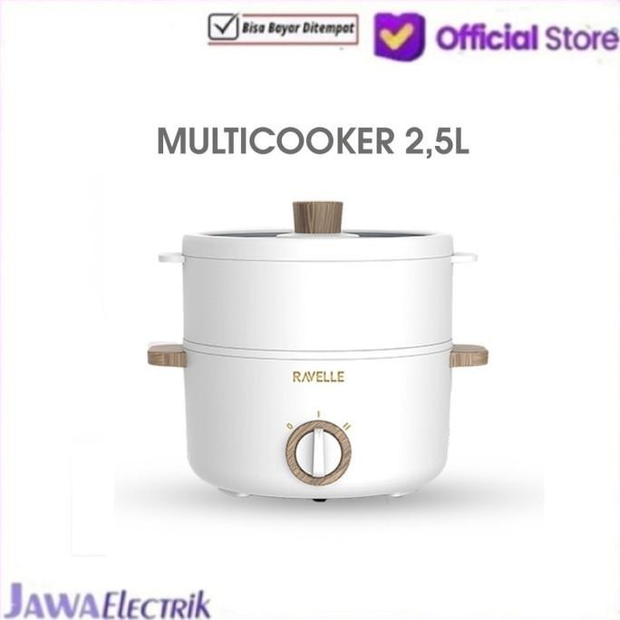 [Baru] Panci Electrik Multi Cooker Ravelle 2,5L Panci Portabel