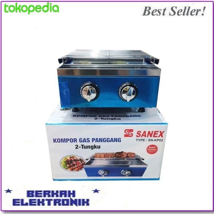 [Ready Stock] Kompor Sanex Sn-Kp02-Kompor Gas Panggangan Sosis 2 Tungku