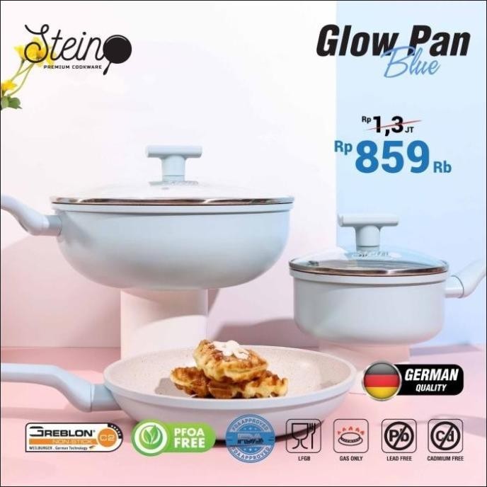[Ready] Glow Pan Blue Satuan Series Steincookware Best Product