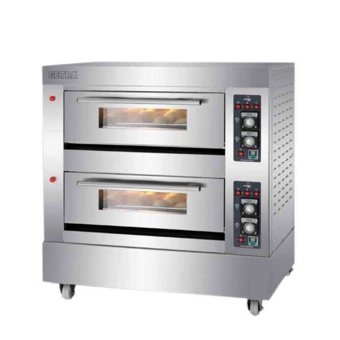 [Ready Stock] Gas Baking O0Ven Getra Rfl-24Ssgc Oven Pemanggang Roti 2 Deck 4 Tray