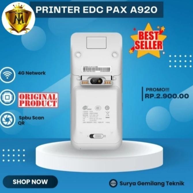 [New] Mesin Printer Android Edc A920 Edc Fax Spbu