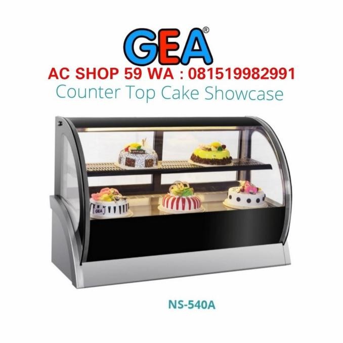[Promo] Gea Ns-540A Counter Top Cake Showcase / Showcase Pendingin Kue New