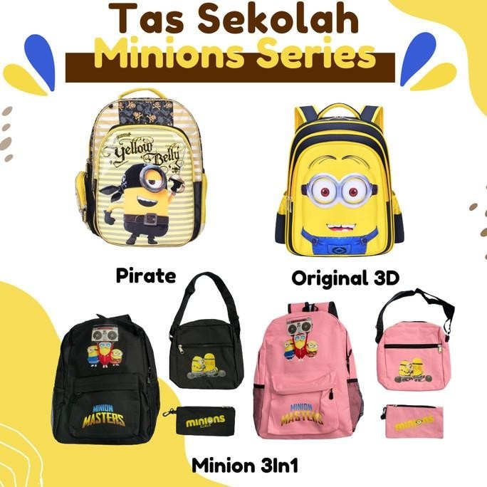 Tas Ransel Karakter Minion Minions Series Tas Sekolah Anak Laki Laki