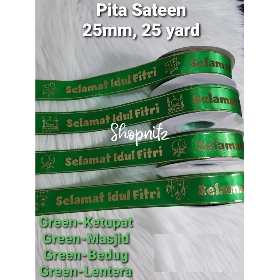 

Pita Hampers Kotak Lebaran Parcel Idul Fitri Pita Ribbon Tali 2.5 cm