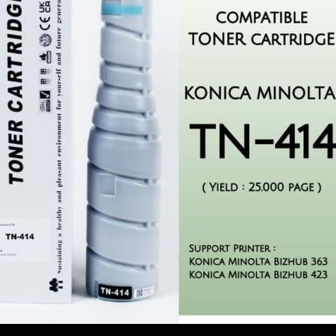 [Garansi] Toner Konica Minolta Tn 414 / Tn414 Bizhub 363 Bizhub 423 Compatible