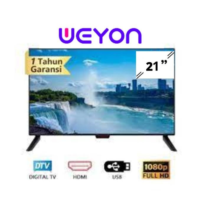 [Best Quality] [Packing Kayu] Tv Digital 21 Inch Weyon Tv Full Hd Garansi Resmi
