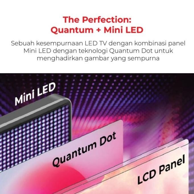 [Garansi] Polytron Pld-85Uv5903 Uhd 4K Mini Led Quantum Smart Tv 85 Inch New