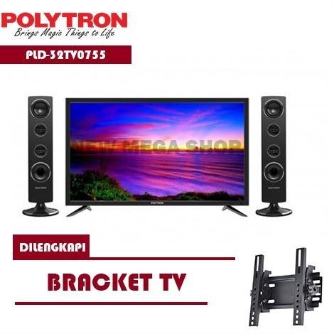 [Ready Stock] Polytron Pld-32Tv0755 Led Tv 32 Inch Speaker Tower + Bracket - Khusus