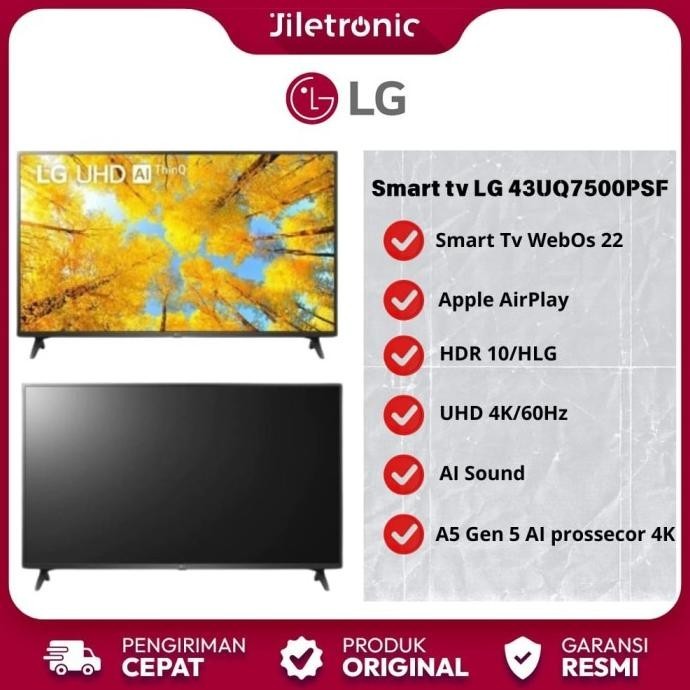 [Promo] Lg Tv 43Uq7500Psf 43 Inch Smart Tv 4K Uhd 43Uq750 43Uq75 43Uq7500 - 43Uq7500Psf
