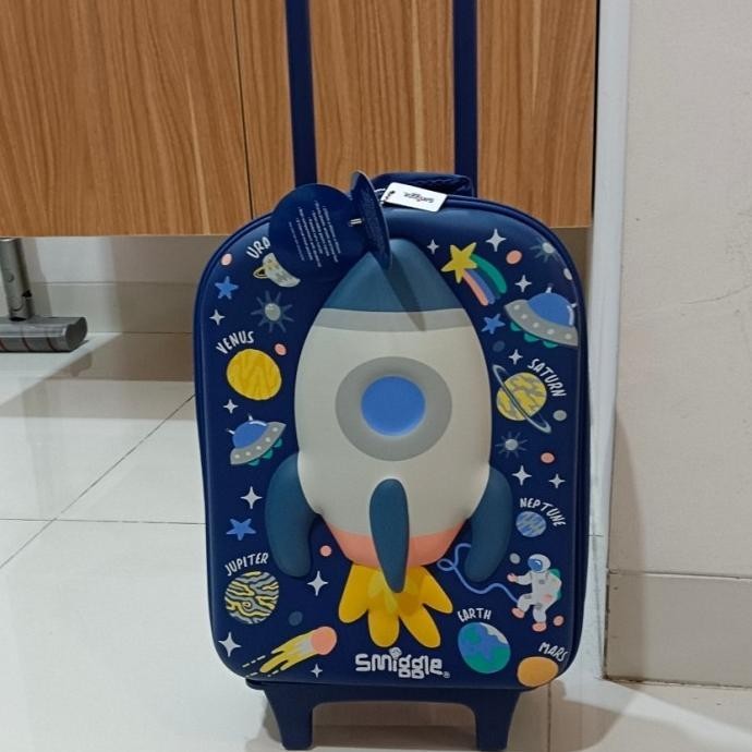 [Promo] Tas Smiggle Trolley Sky Hi/Tas Koper Anak Sekolah/Kado