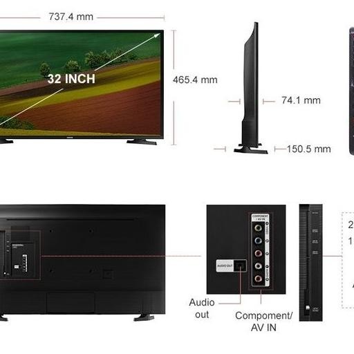 [Ready Stock] Samsung Smart Tv 32T4500 | Led Smart Tv 32 Inch Samsung Ua32T4500