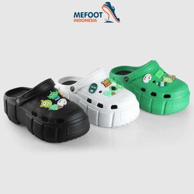 Mefoot.Id Sandal Wanita Crocs Import Korea Sandal Baim Pin Toy Story