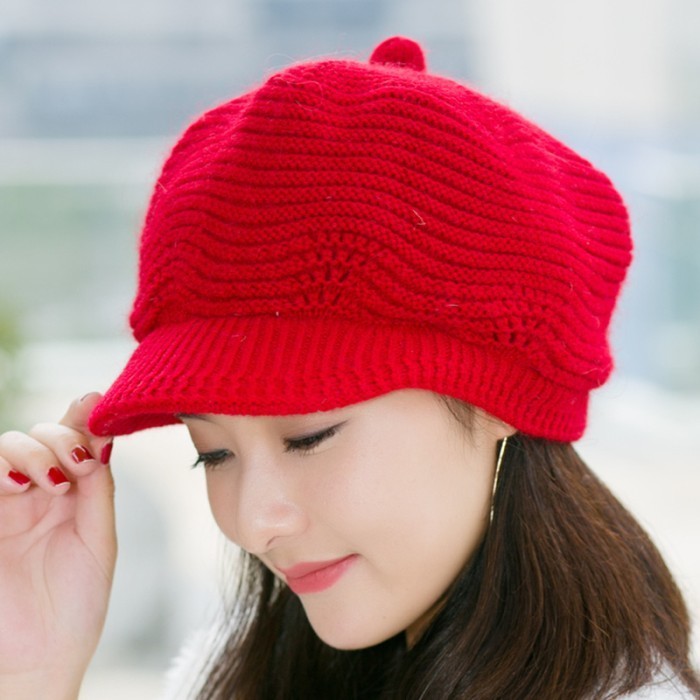 Sale Topi Rajut Korea Topi Hijab Wanita Motif Baru
