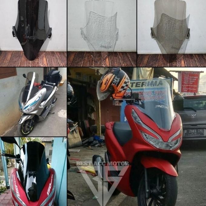 Windshield Pcx 150 2018 2019 2020 Visor Pcx 150 Lokal Model Tinggi