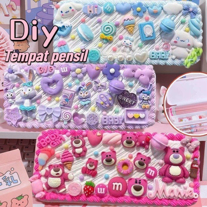 

DIY CREAM CLAY PENCIL CASE TEMPAT PENSIL MENGHIAS KOTAK ALAT TULIS CREAM KIT KOTAK PENSIL CLAY