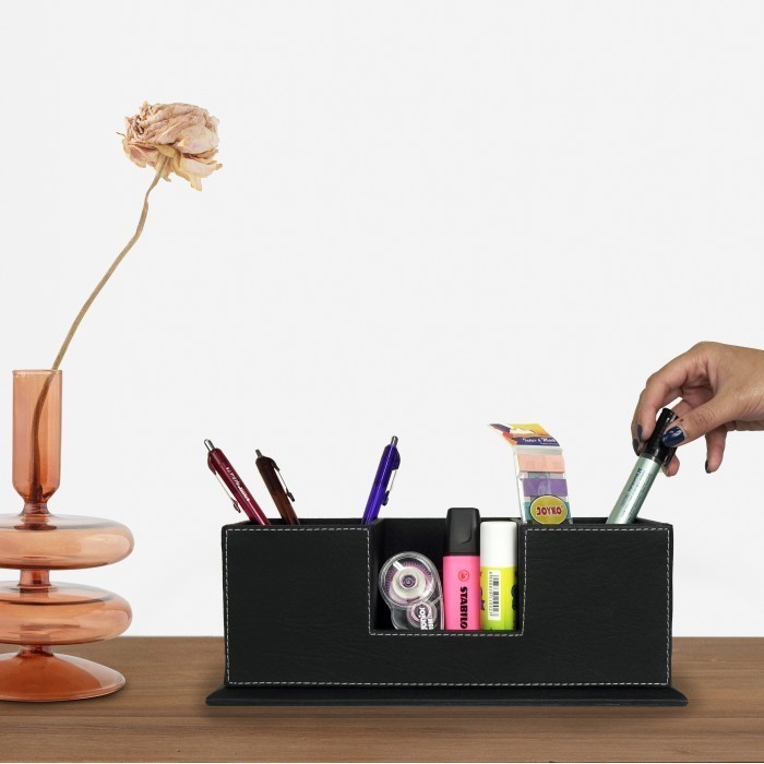 

DESK ORGANIZER 3 SLOT TEMPAT ALAT TULIS PENYIMPANAN MULTIFUNGSI