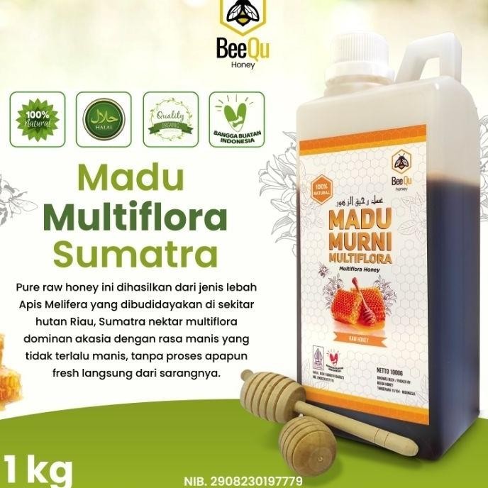 

Madu Murni Nektar Multiflora Sumatra Pure Raw Honey - Beequ Honey