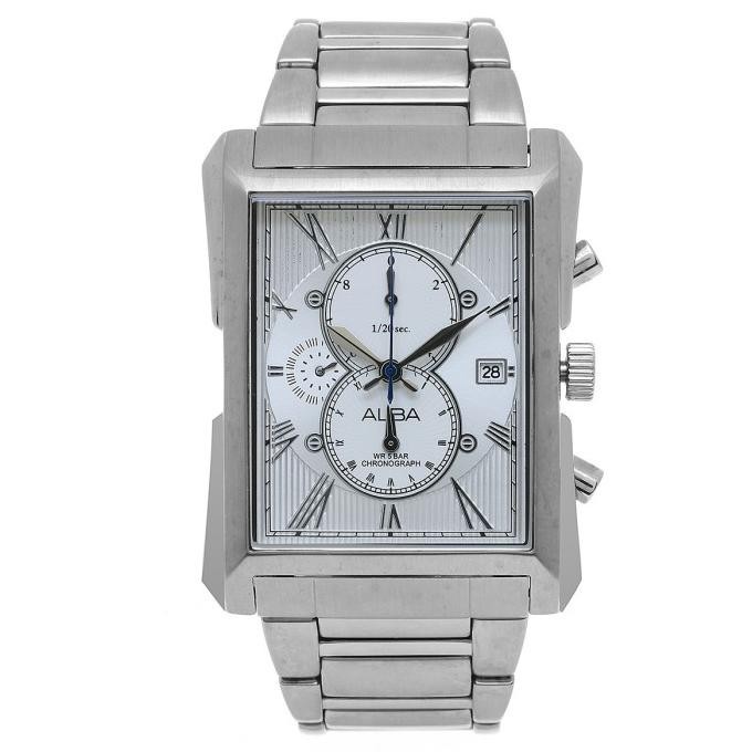 [New] Jam Tangan Stainless Pria Silver Alba Af8L39 Quartz Af8L39X1 Original