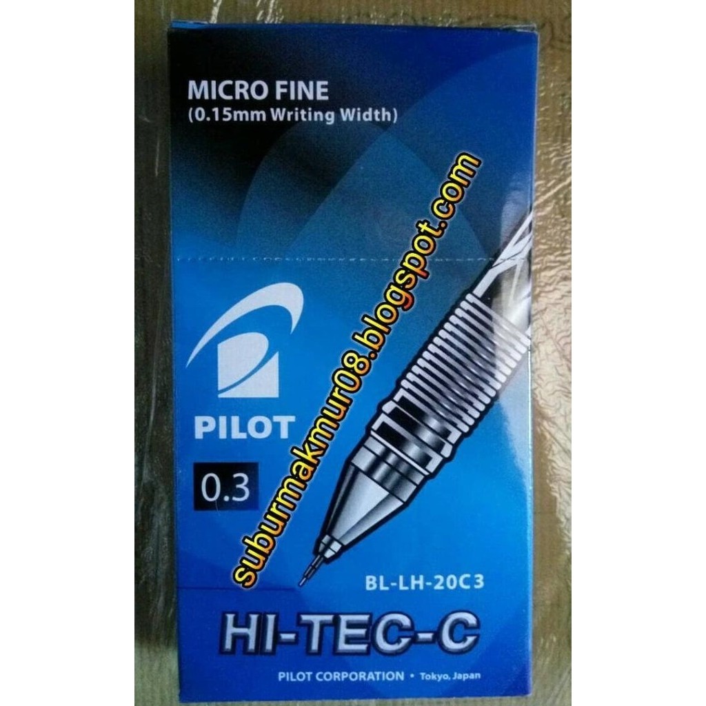 

TERMURAH - Bolpoint Pulpen Pilot Hitech 0,3 Hitam biru