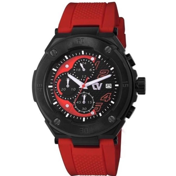 [Best Quality] Jam Tangan Christ Verra Cv C10508G-36 Blk/Red Original Murah